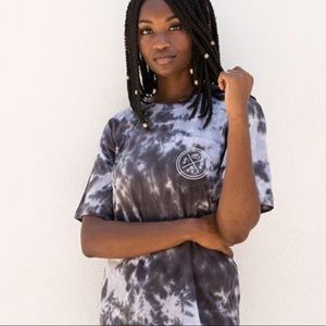 Sand Cloud Black Acid Wash Oversize Tee